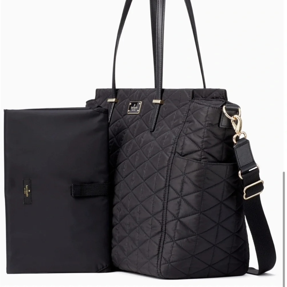 Kate Spade Quilted Kaylie Black Baby Bag